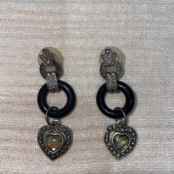 Heart statement earrings - Picture 2 of 3